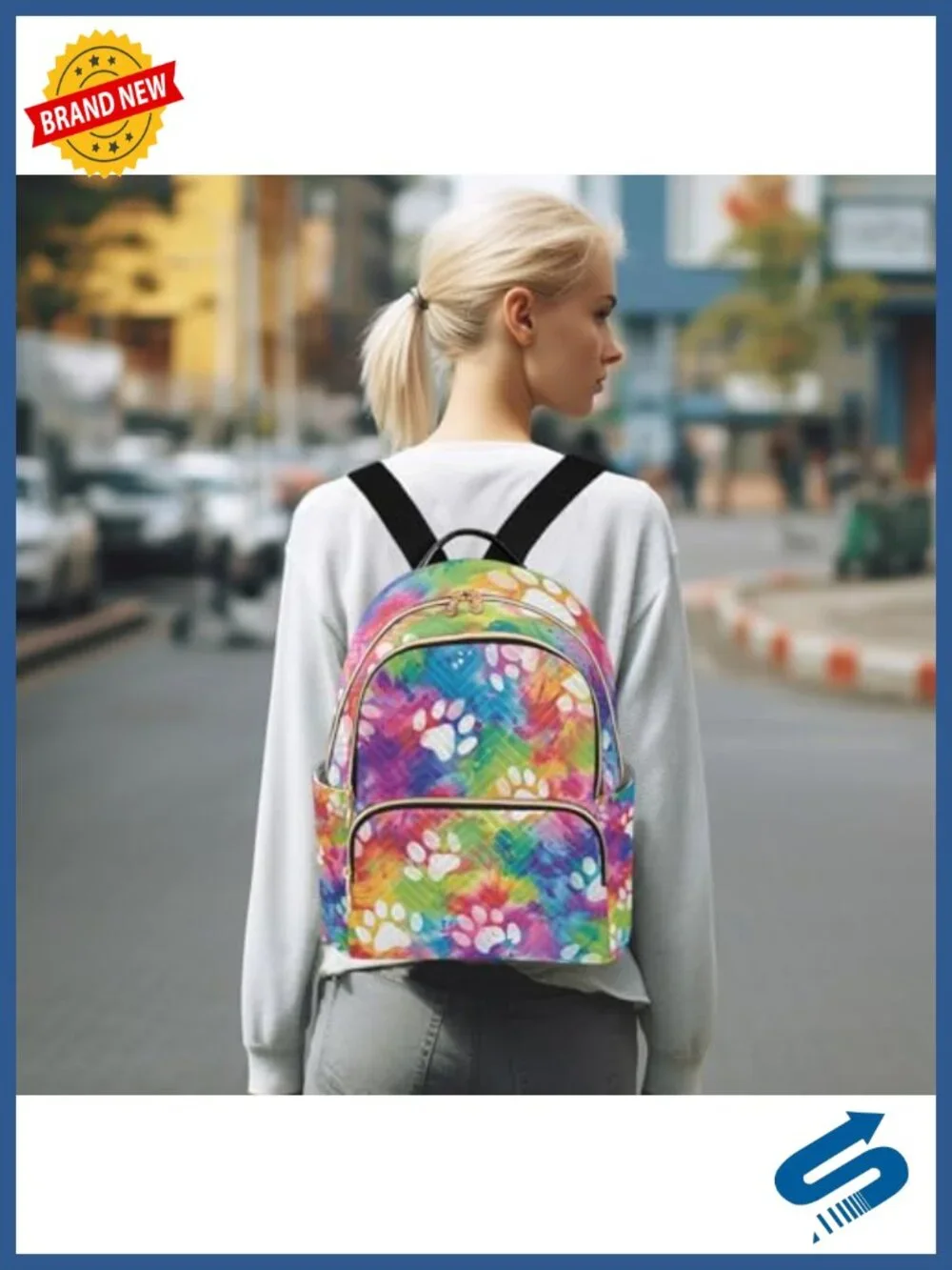 Small Lightweight Nylon Backpack Purse Daypack Shoulder Bag Travel